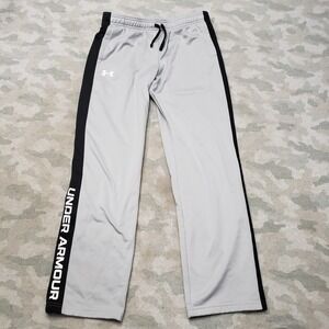Under Armour Pants Youth XL Gray Pockets Loose Drawstring Gym Outdoors‎ Running